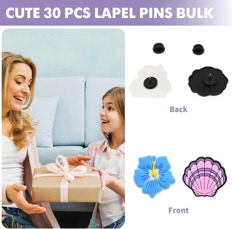 Ibuclein 30-200pcs Cute Pins for Backpacks, Random Different Lapel Pins Badges Bulk, Brooch Anime Pin Sets, Mixed Funny Button Pin - Image 5
